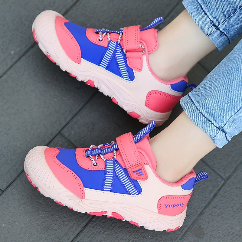 Трансграничная осенне-Весенняя Новая повседневная Нескользящая детская обувь, модная универсальная уличная детская сетчатая обувь с низким верхом, повседневная обувь