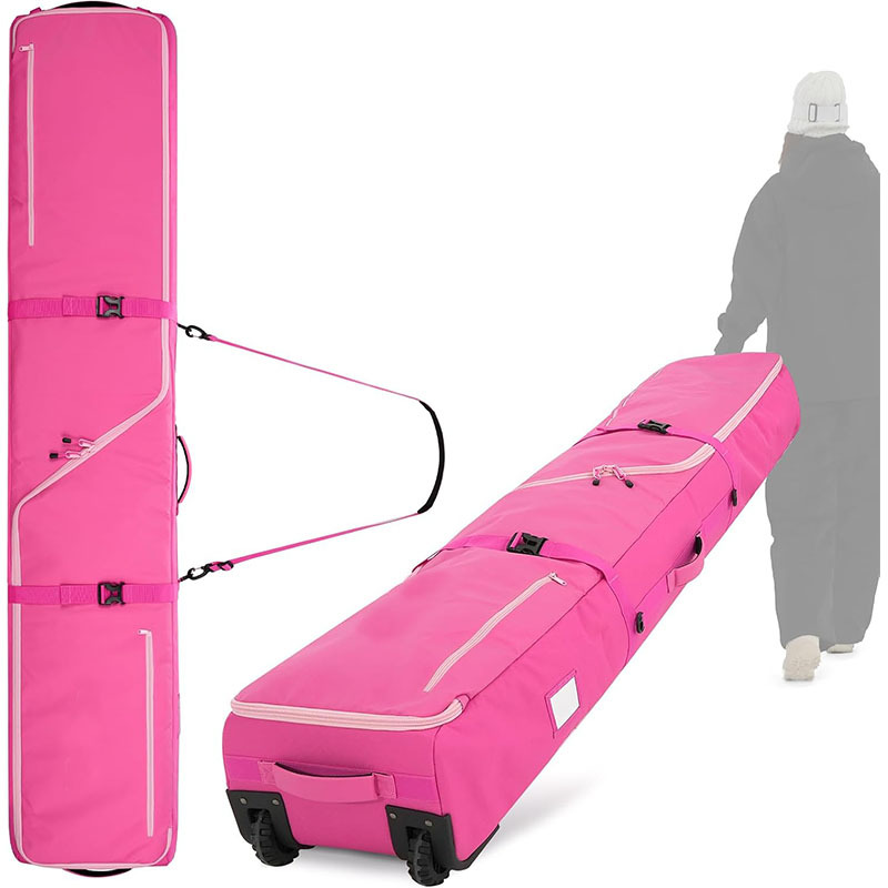 Customized ski accessory bag, adjustable length single and double board ski bag, helmet and goggles skating bag
