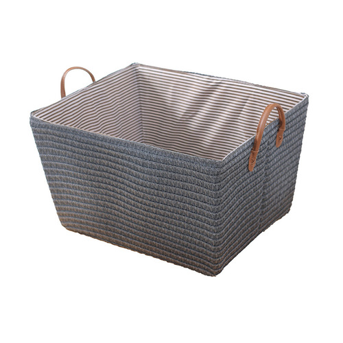 Nordic simple snack woven folding storage basket sundry toys with handle hanger storage basket dirty clothes basket storage