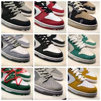Мужские туфли DUNK с низким верхом SB Air Force, чисто белые, женские туфли Putian AJ, теневые серые панды, Frozen, чистый оригинал