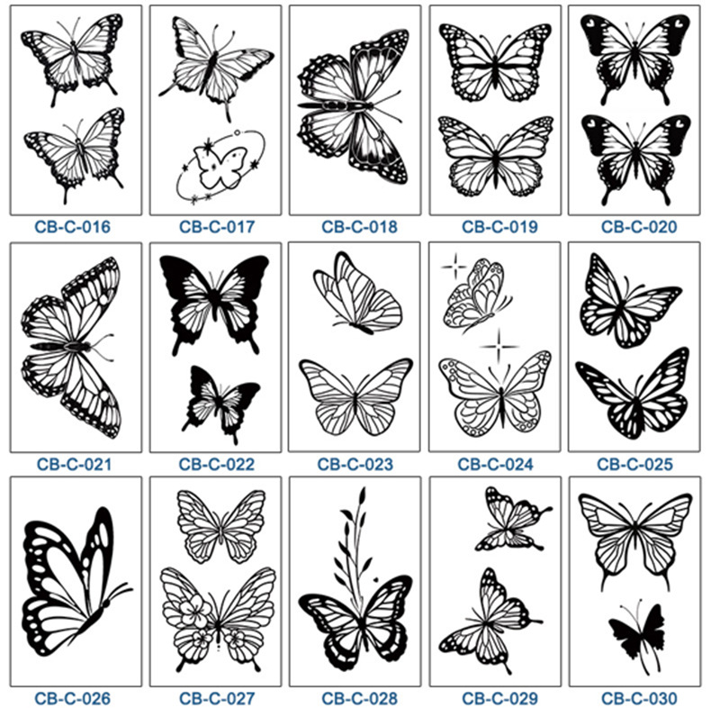 8g Weight tattoo stickers Event & Party Supplies 1 Piece Quantity Weekend, Party Occasion Animal, Flower, Butterfly Pattern Animal Flower Butterfly Tattoos & Body Art 1 Piece 无