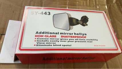Daytime running light rearview mirror, suitable for Hino trucks. Electroplated rearview mirror with anti-glare and wide-angle features