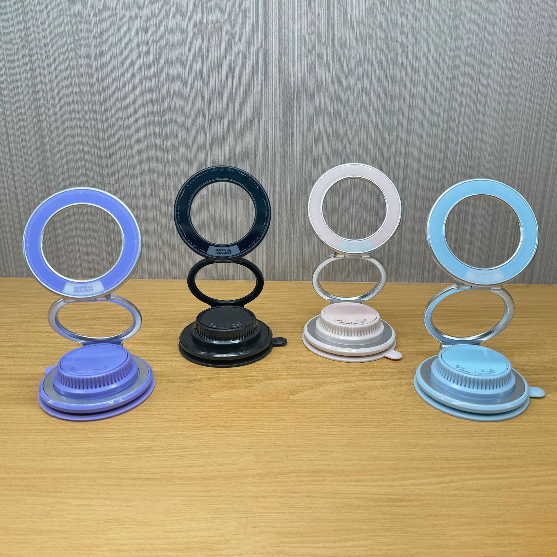 Popular Ultra-Thin Car-Mounted Magnetic Phone Holder with Universal Rotation and Vacuum Suction for Phone Navigation