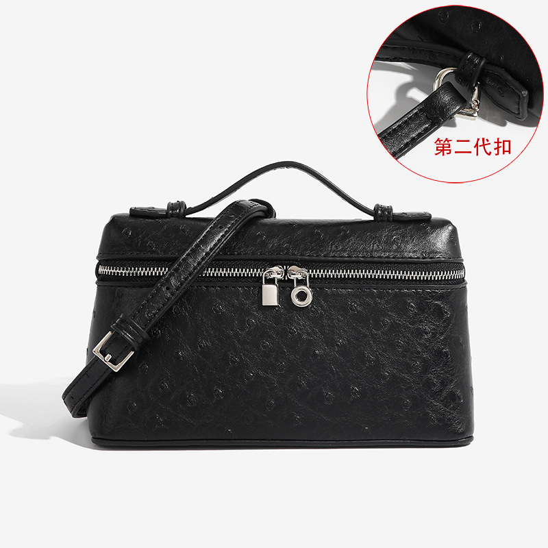 Lp 19弁当箱はpu皮のミニファッションの女性のカバン2025新型のgigiと同じタイプの手提げ箱は斜め掛けのカバンを包んでいます。