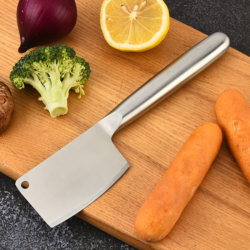 Stainless Steel Long-Handled Small Kitchen Knife for Home Use, Mini Vegetable and Meat Cutting Knife, Fruit Knife, Butter Cheese Knife, Cheese Knife