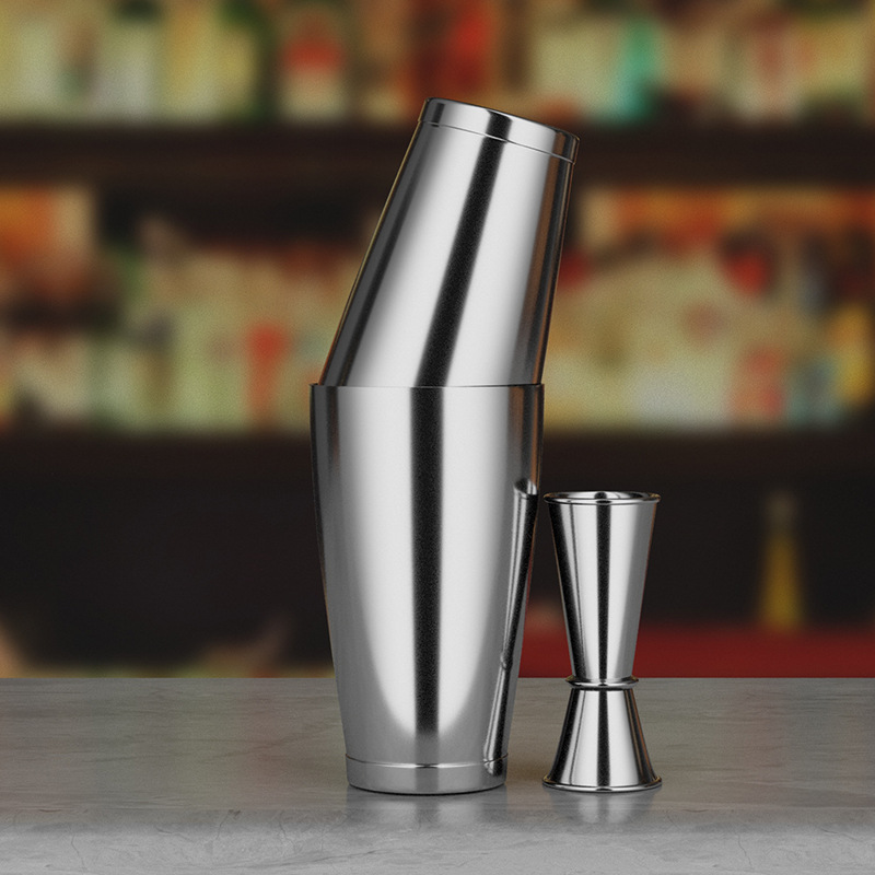 Acero inoxidable Boston blender bar shaker shaker set cross border set image 10