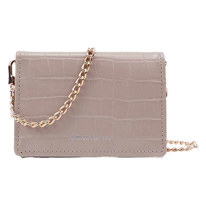 Patrón de piedra pequeña bolsa de lápiz labial de alta calidad estilo coreano bolsa de hombro de las mujeres versátil multi-funcional monedero para las mujeres