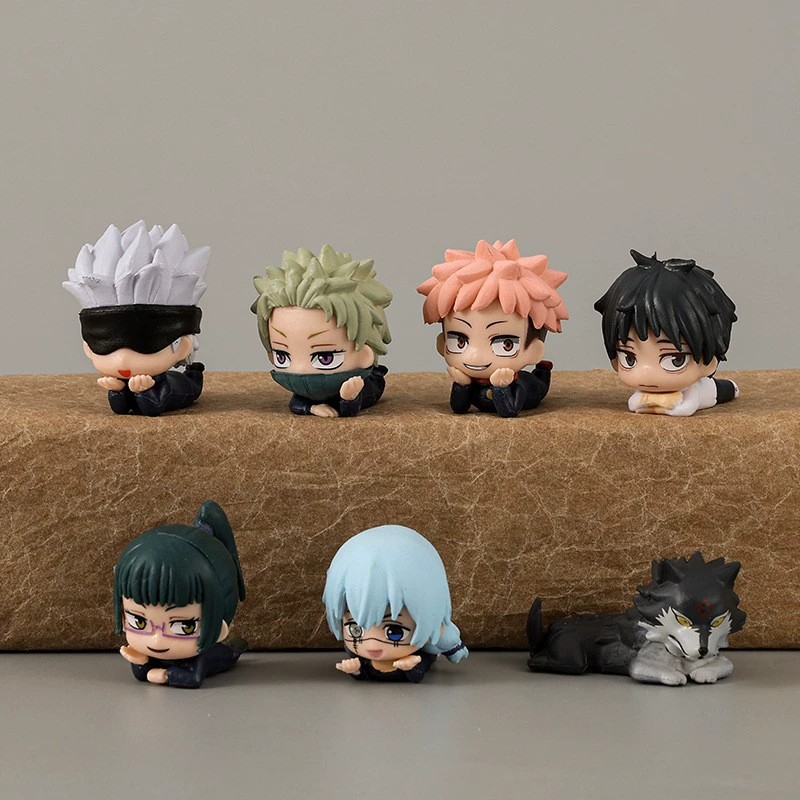 7 Q версия мини-фигурки для возврата заклинаний, маленькие яйца в коробке, Годзё Сатору, Игё Догу Джиэ, маленькие фигурки, 1 пуля, 2 пули