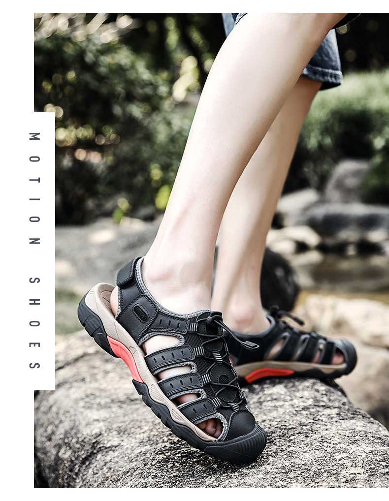 Heren sandalen met dichte neus voor strand en buitenactiviteit_voghion.com
