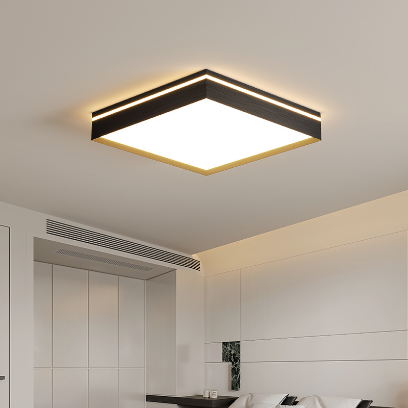 Protección ocular de espectro completo, lámpara de sala de estar, lámpara principal, lámpara de techo minimalista de estilo italiano, lámpara de dormitorio de atmósfera simple moderna, lámpara de Zhongshan