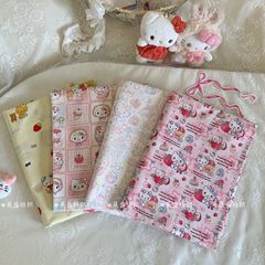 綿プリント生地卸売かわいい漫画黒革 kt 猫生地バッグ子供服ホーム服パジャマ生地