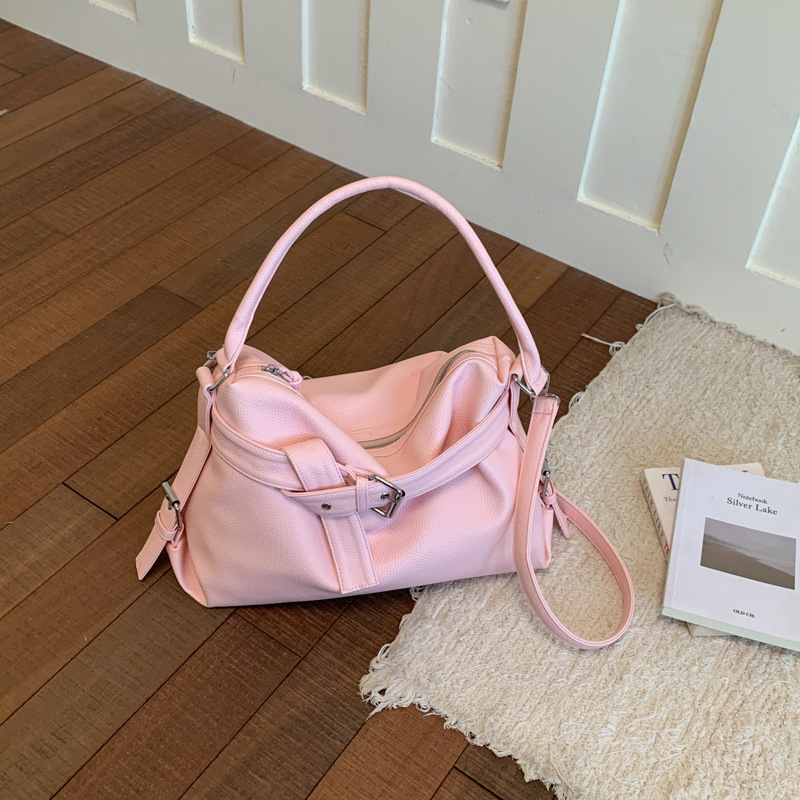 Bolsa de cubo de gran capacidad de sensación cotidiana texturas retrógradas mochila de hombro de viaje de moda bolsa de mano casual image 9