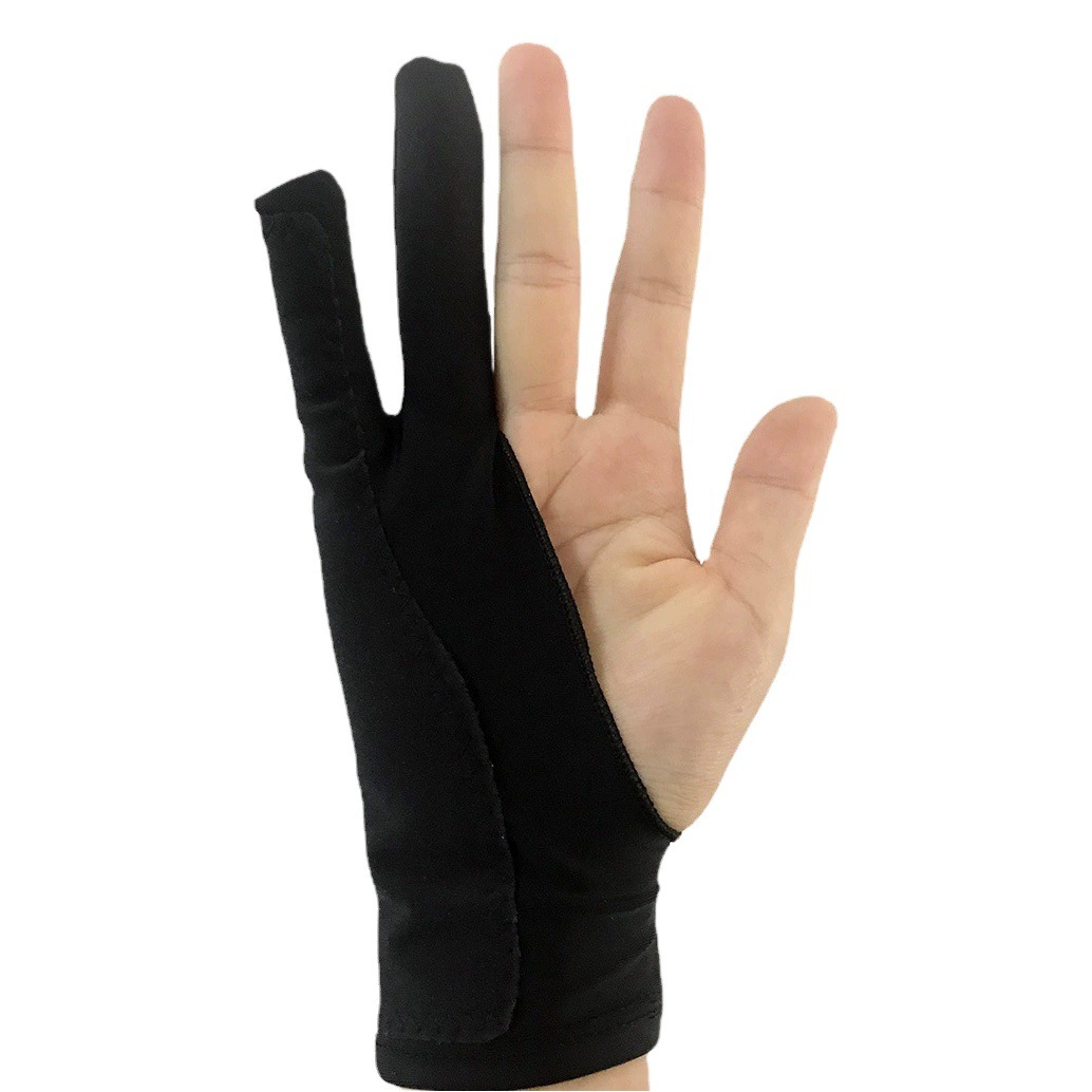 Многослойная емкостная ручка с защитой от случайного касания и утолщенными перчатками из спандекса для двух пальцев для цифрового рисования и скетчинга на планшетах с сенсорным экраном для взрослых