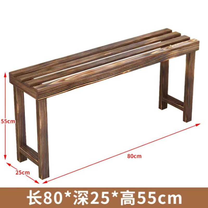 &フラワースタンド収納ラック無垢材炭化はしご多層バルコニー床置き防錆木材屋内屋外ポトス植木鉢ラック|undefined