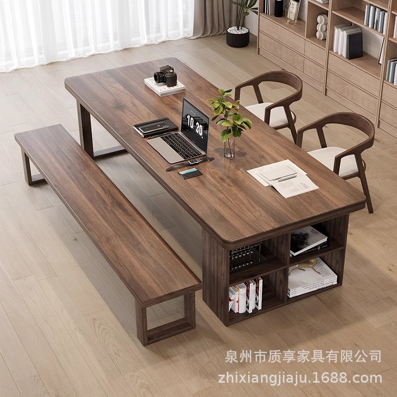 남미 호두 싱글 테이블 220*90*75 판 두께 4.5cm