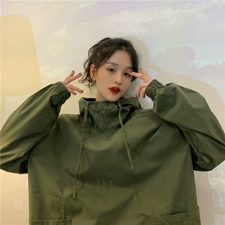 秋季女装卫衣女2026新款薄款批发连帽情侣韩系工装长袖卫衣女