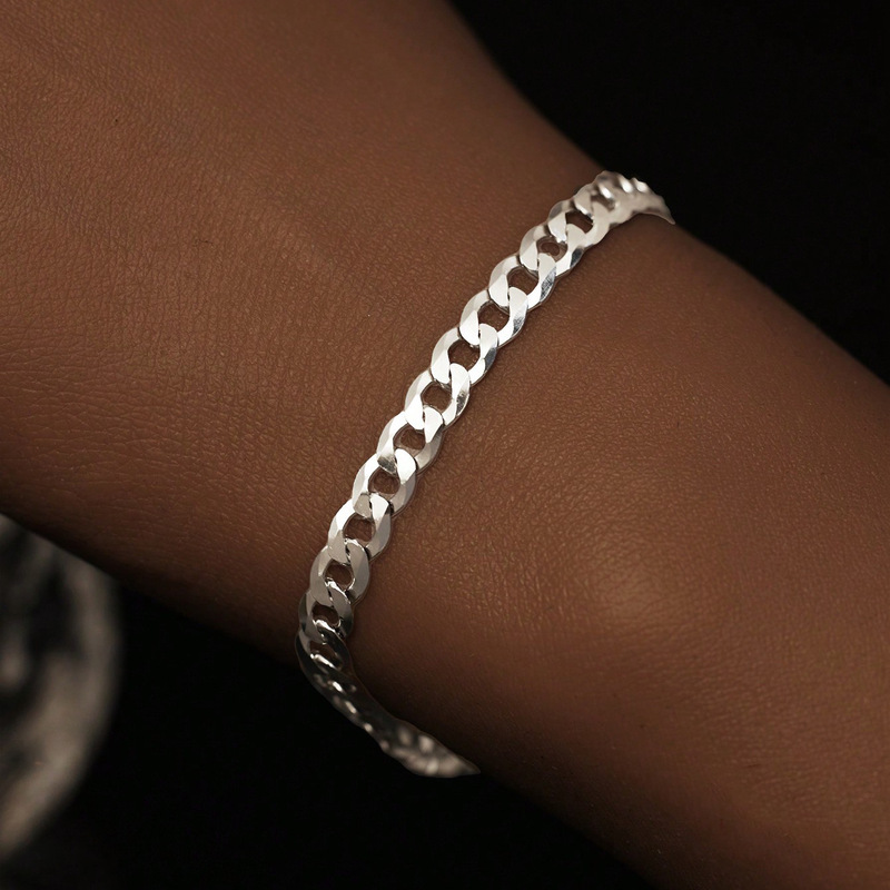 Retro Side Chain Domineering Neutral Style Bracelet Cuban Jewelry Trendy Men's Stylish Simple Hip-Hop Cold Accessories Retro Side Chain Domineering Neutral Style Bracelet Cuban Jewelry Trendy Men's Stylish Simple Hip-Hop Cold Accessories