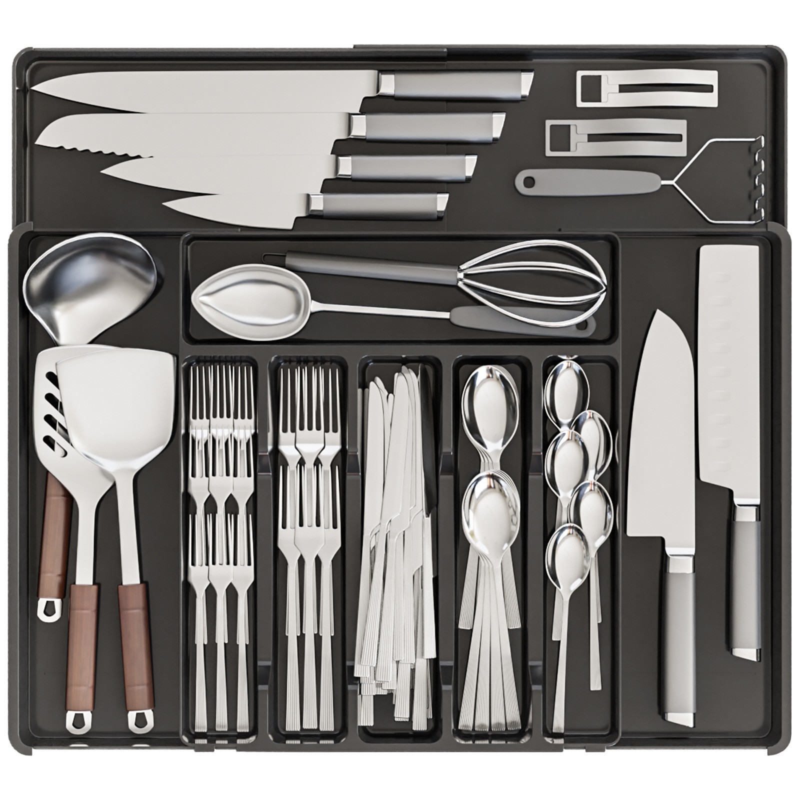 Caja de almacenamiento telescópica de cajón Caja de acabado de vajilla transfronteriza Cosméticos domésticos Papelería Medicina Caja telescópica de separación de artículos diversos