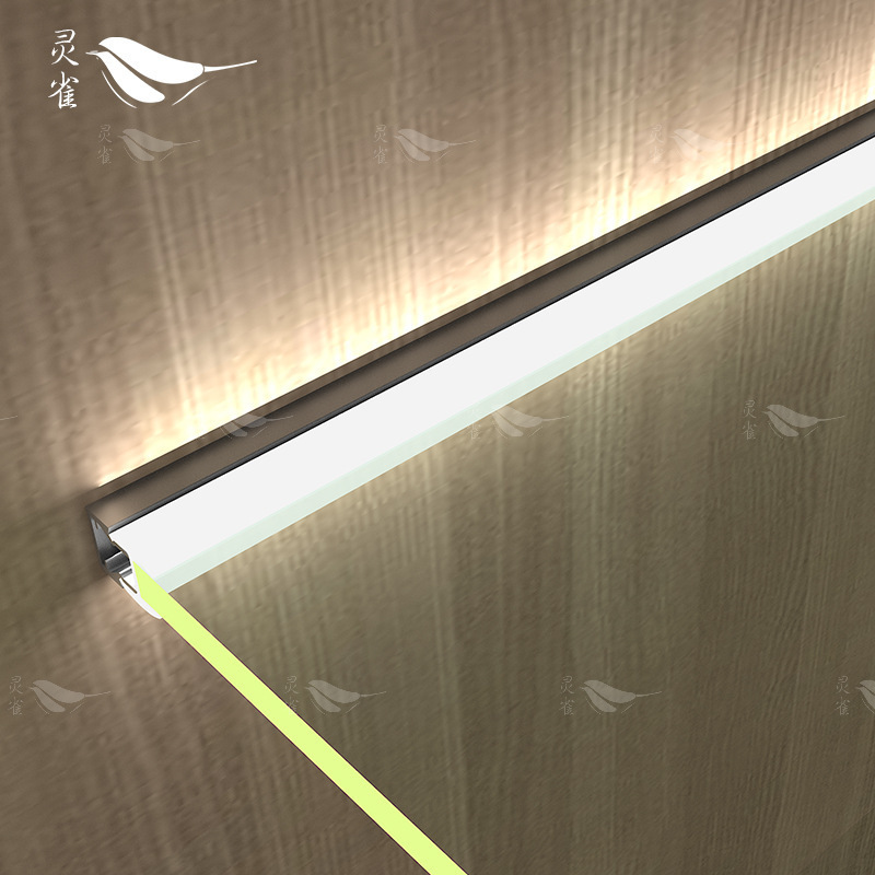 8mm glass laminate light Custom LED wine cabinet display cabinet lighting Cabinet 12V induction plywood light strip