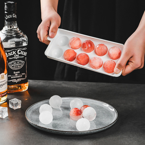 Whiskey ice ball mold maker ice tray mold bar frozen ice cube mold box quick freezer silicone lid