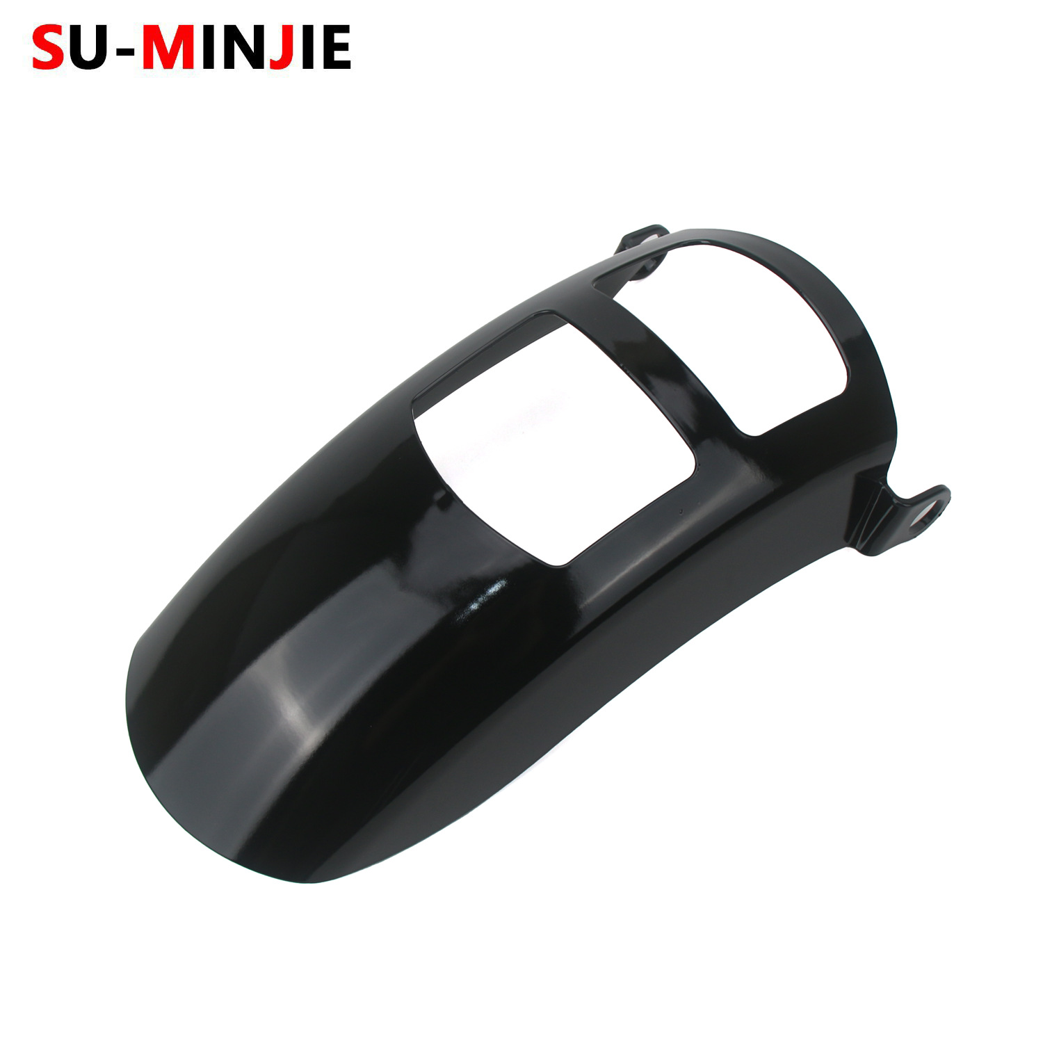 Suitable for the Wujie CU625, this is a modified front fender extension, a motorcycle fender extension, and a bright black fender accessory