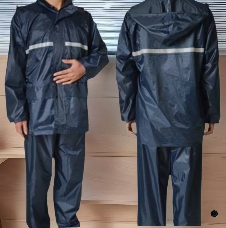 Manufacturer's Rainproof Wholesale Shiqi Reflective Motorcycle Raincoat Casual Outdoor Work Split-Style Set for Adults
