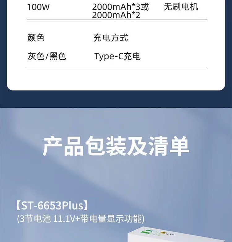 Cross-border new car wireless vacuum cleaner brushless three-speed large suction blowing suction integrated hand-held household dust blower