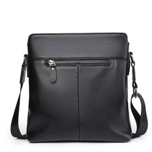 高档单肩包男真皮休闲头层牛皮男士包包竖款小背包软皮斜挎包男款