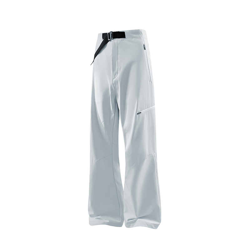 Overalls for Women, Spring & Fall Outdoor Windproof and Water-Repellent, Small Sports Hiking Couple Mountaineering Soft Shell Assault Pants 5