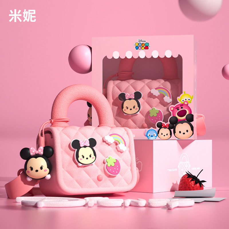 Bolsa de almacenamiento digital portátil suelta para niños bolso de hombro impermeable encantador diseño original fresco mochila image 8