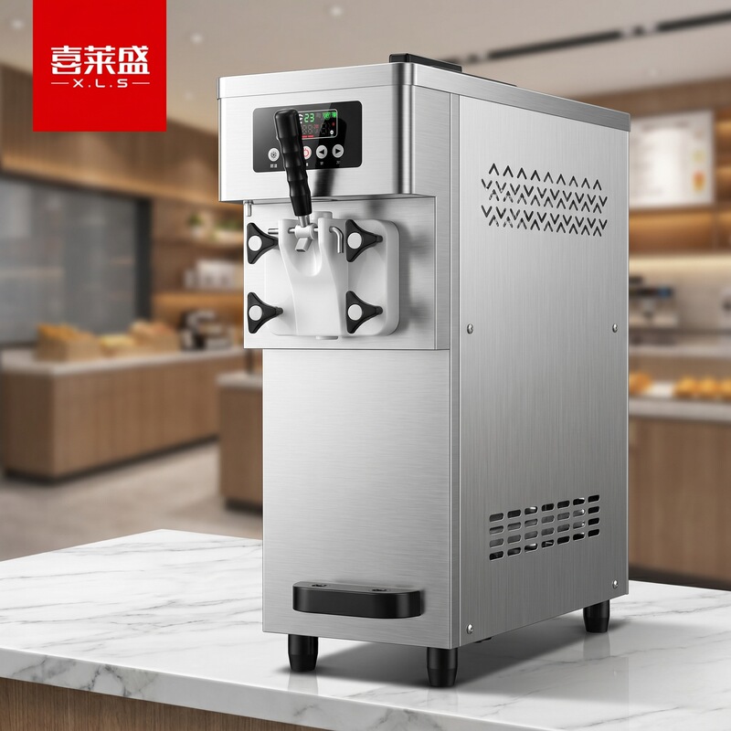 Xilaisheng ice cream machine commercial ice cream machine milk tea shop automatic cone ice cream machine single desktop