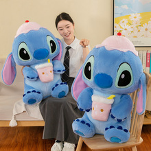 奶茶史迪仔毛绒玩具公仔批发跨境新款星际宝贝玩偶抱枕送儿童礼物