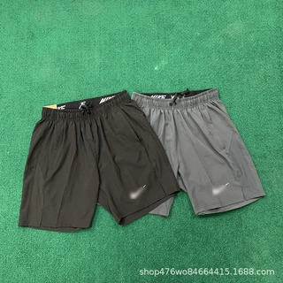 夏季薄款速干短裤男宽松休闲梭织跑步运动短裤健身透气训练四分裤