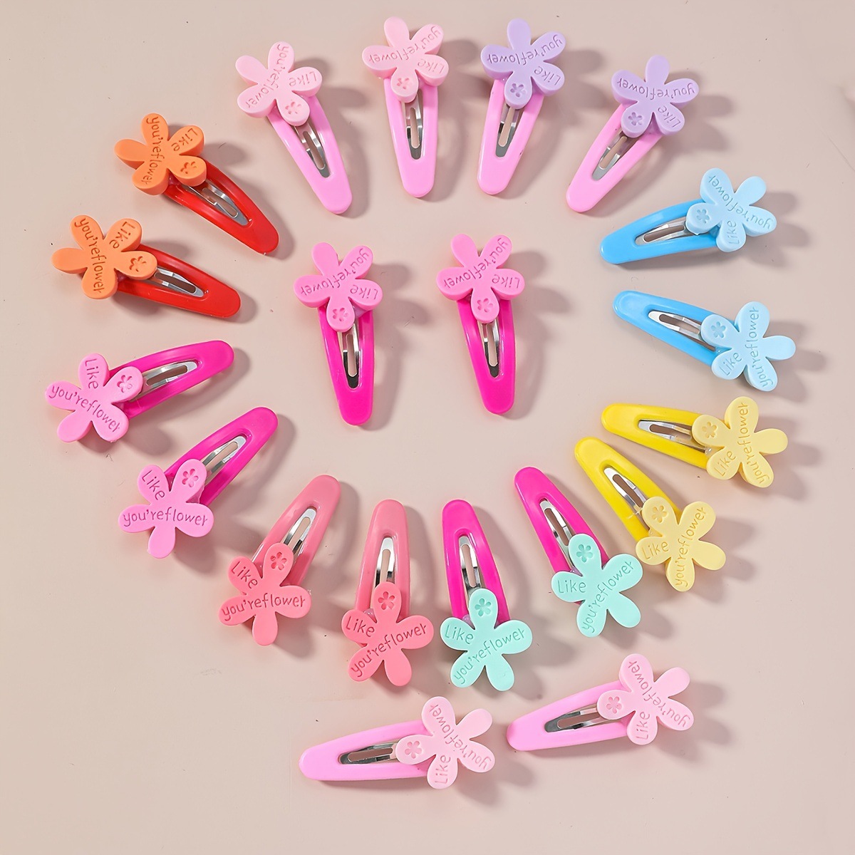 700g Weight Hair Clip Hair Accessories Type Sweet Simple Style Girl'S Rabbit Flower Plumeria Plastic Handmade Hair Clip