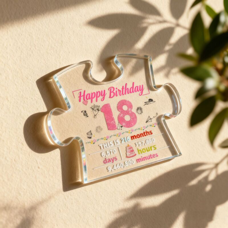 Cross-Border 18Th Birthday Acrylic Standee Decoration Graduation Gift Desktop Ornament Creative Hanging Decoration Display Cross-Border 18Th Birthday Acrylic Standee Decoration Graduation Gift Desktop Ornament Creative Hanging Decoration Display