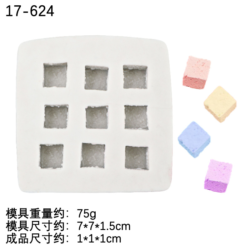 Galleta oblea de chocolate galleta simulación silicona molde DIY hecho a mano epoxi arcilla fondant Decoración