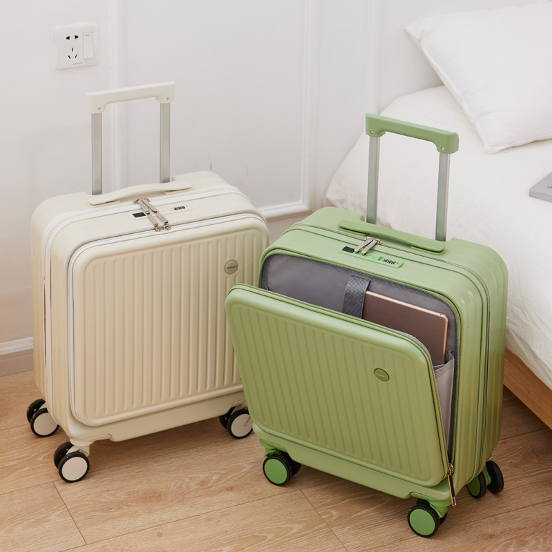 Front-Opening Trolley Suitcase with Universal Wheels 18inch Small Carry-On Suitcase for Men and Women Travel Suitcase Luggage Password Lock Suitcase Handbag Front-Opening Trolley Suitcase with Universal Wheels 18inch Small Carry-On Suitcase for Men and Women Travel Suitcase Luggage Password Lock Suitcase Handbag