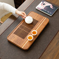 重竹茶盘日式简约小型茶海轻奢家用储水式托盘长方形竹制干泡茶台