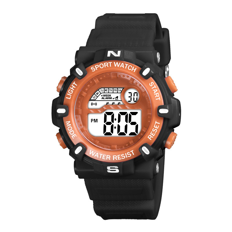 Sencillo Escuela Primaria niños y niñas deportes reloj electrónico multifunción de sincronización luminosa reloj electrónico de fábrica al por mayor