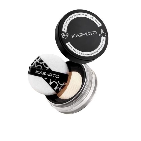 Kato Loose Powder, Oil-Controlling Makeup, Long-Lasting, Non-Removing Makeup, Non-Stuck Powder, Clear and Compliant, Affordable Honey Powder Loose Powder