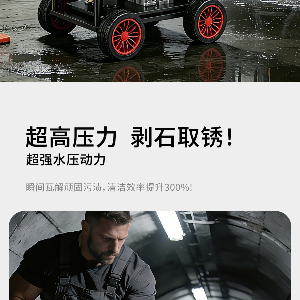 Black Cat Diesel Gasoline High-Pressure Car Washer High-Power Cleaning Machine Commercial Industrial Grade Water Gun Directly from Manufacturer