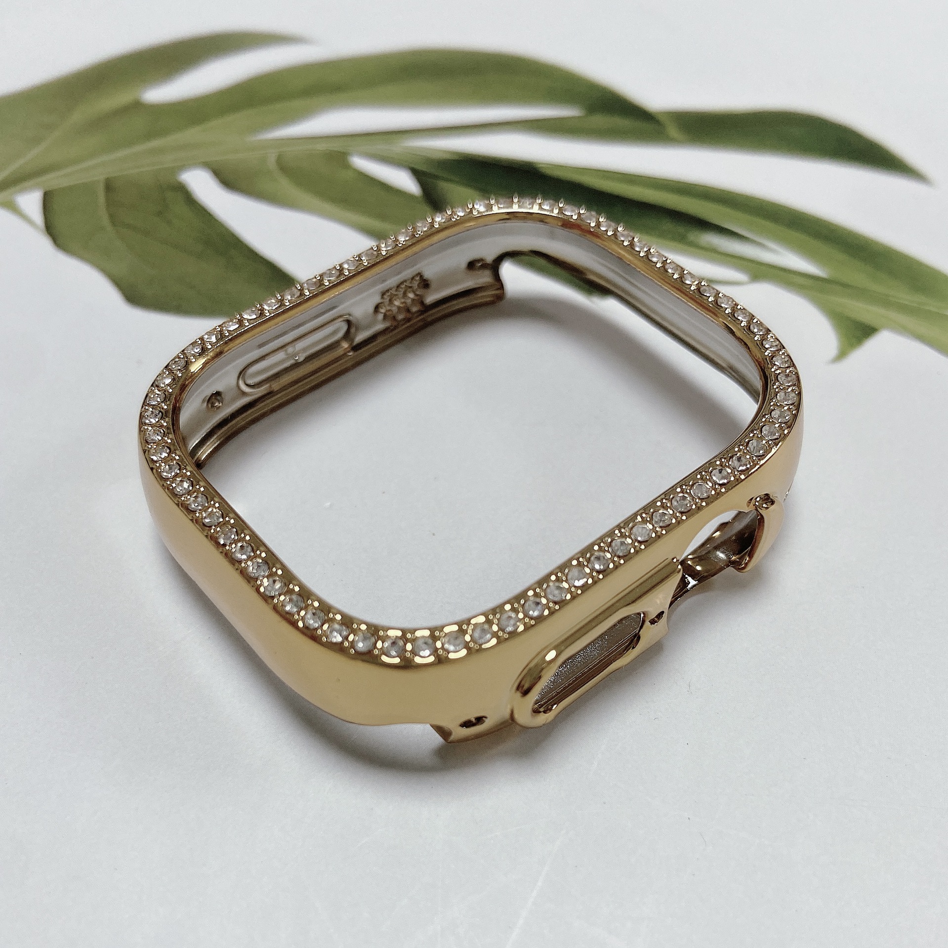 10g Weight iPhone Applicable Brands Watch Protective Face Cover Classification PC Material Glittery, Solid Color Pattern Simple Style Style Simple Style Glittery Solid Color IPhone Watch Protective Face Cover 2