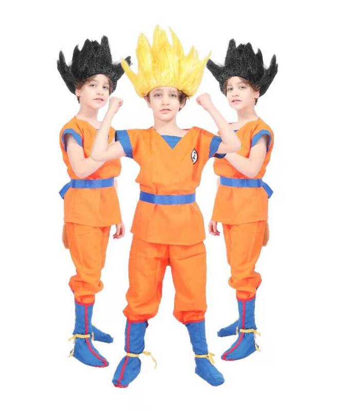 Dragon Ball cosplay Monkey King Costume Anime Turtle Fairy Flow Super Saiyan Wig Children's Performance