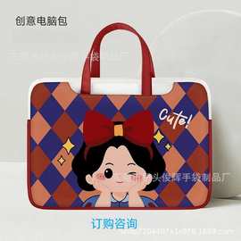 手提电脑包女14寸高颜值联想小新pro16华为mate15.6寸13.3内胆包
