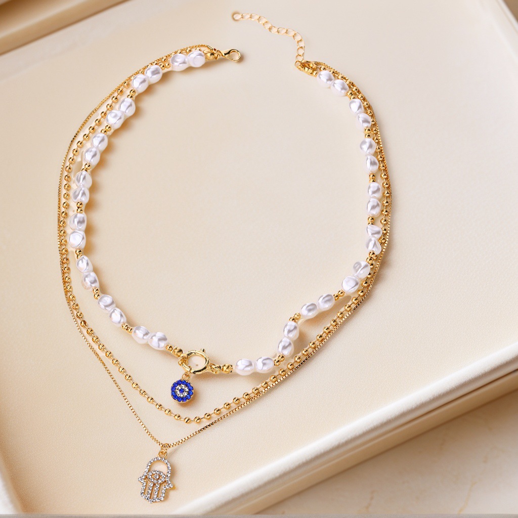 Minimalist Layered Necklace Delicate Chain Quiet Luxury Jewellery_voghion.com