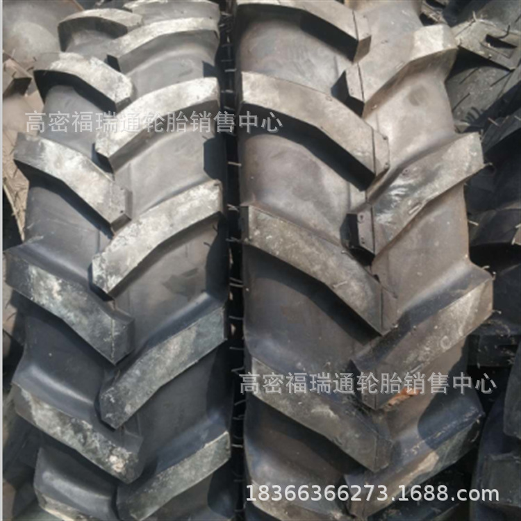 农用车轮胎11.2-20拖拉机R-1人字花纹斜交充气轮胎11.2-20带内胎