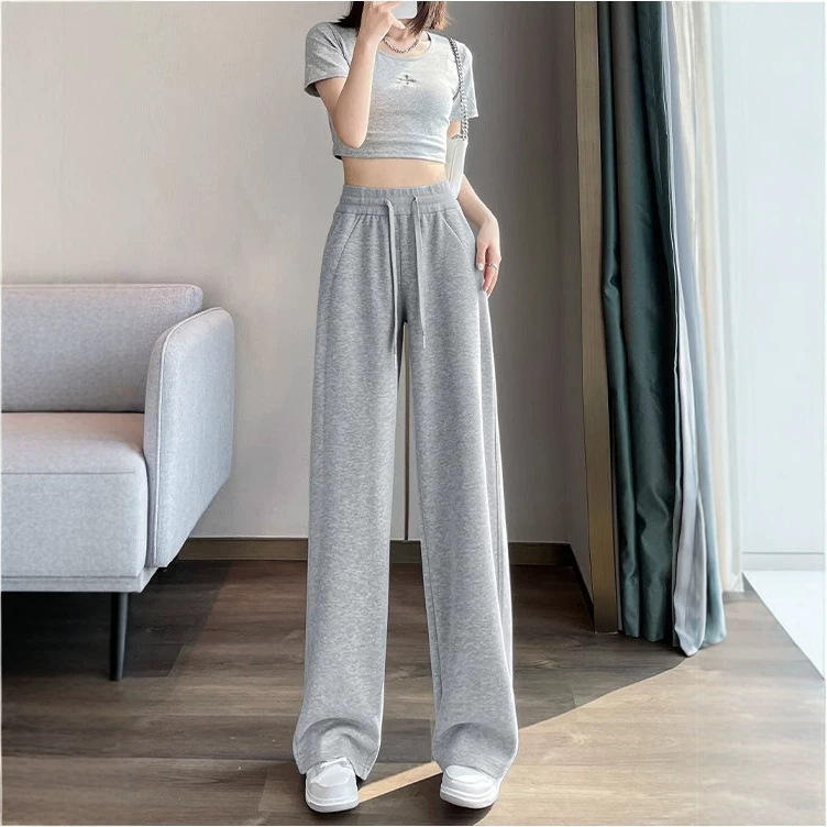 2026 Summer Lulu Style Casual Slimming Sports Pants for Women High-Waisted Drapey Banana Wide-Leg Sweatpants 2026 Summer Lulu Style Casual Slimming Sports Pants for Women High-Waisted Drapey Banana Wide-Leg Sweatpants