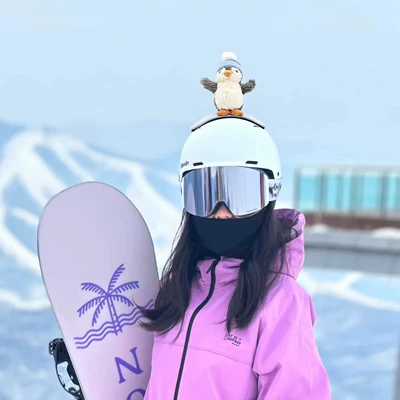 Dəbilqə (Kaska) aksesuarları, with Cat Ears Battery Car - skateboard-little-penguin
