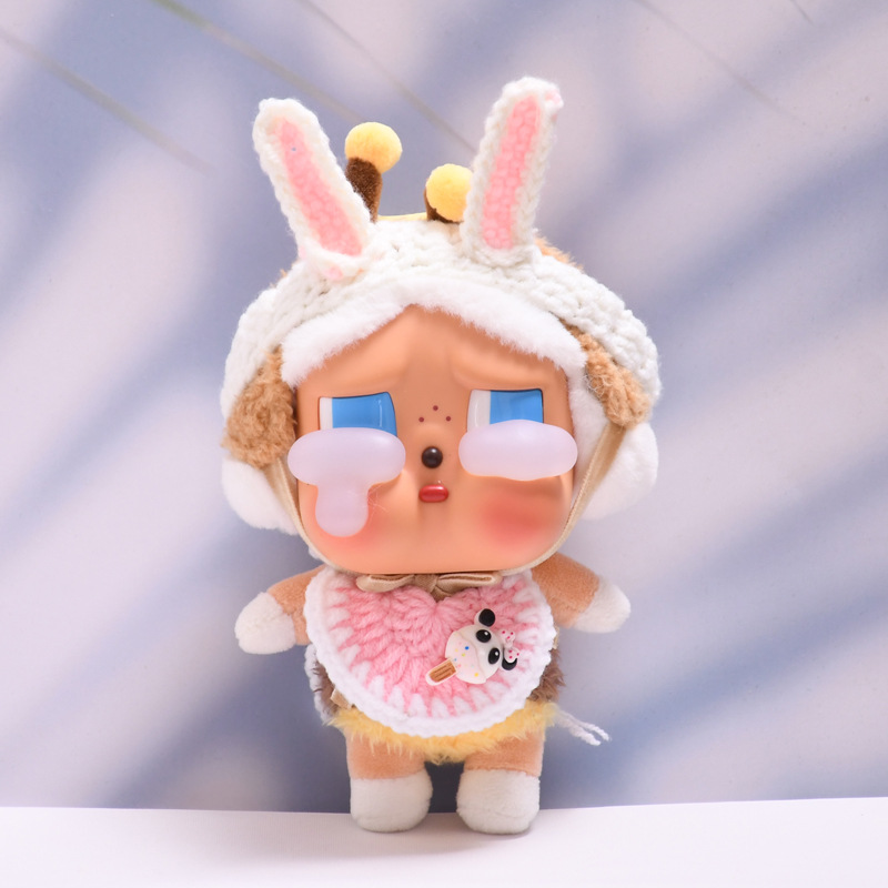 ただの子供服】泣く子供の涙の工場はゴムの顔の人形をごまかします。