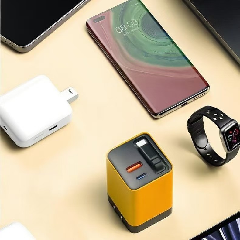 Android Apple 充電ヘッド a+c マルチポートに適した 80 ワット伸縮コード充電器には、ガリウム窒化物充電器が付属しています|undefined
